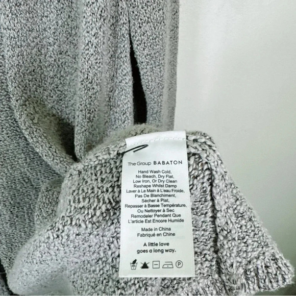 Aritzia The Group Babaton Womens Xxsmall Open Marble Knit Mid Length Cardigan - Picture 12 of 16